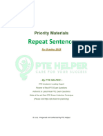 Repeat Sentence Priority Materials HELPER October 2023