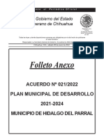 Plan Municipal de Desarrollo Parral