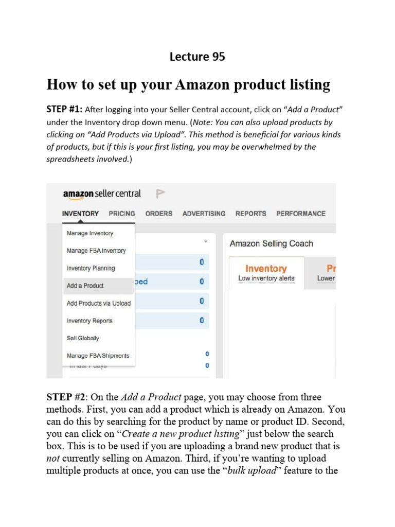 Lecture 95 Amazon Product Listing | PDF | List Price | Computing