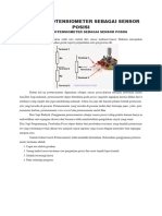 Aplikasi Potensiometer Sebagai Sensor Posisi