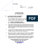 Ivitation To Bid NO. ITB/AA/002/2013: TO: All Eligible Security Guardening and Cleaning Companies/Firms