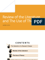 ACRES 3255 Sessions 3 Literature Review and Use of Theory