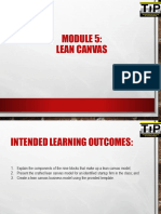 Module 5 - Lean Canvas