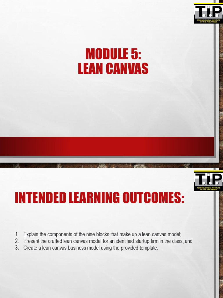 Module 5 lean canvas download free pdf business model lean startup