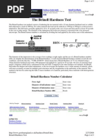 Brinell Hardness Test