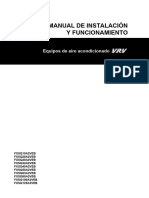 FXSQ-A - IOM - 4P391823-1A - Installation Manuals - Spanish