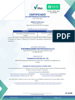 Certificado Retie de Interruptores y Braker Hoyos