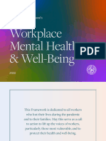 Workplace Mental Health Well Being