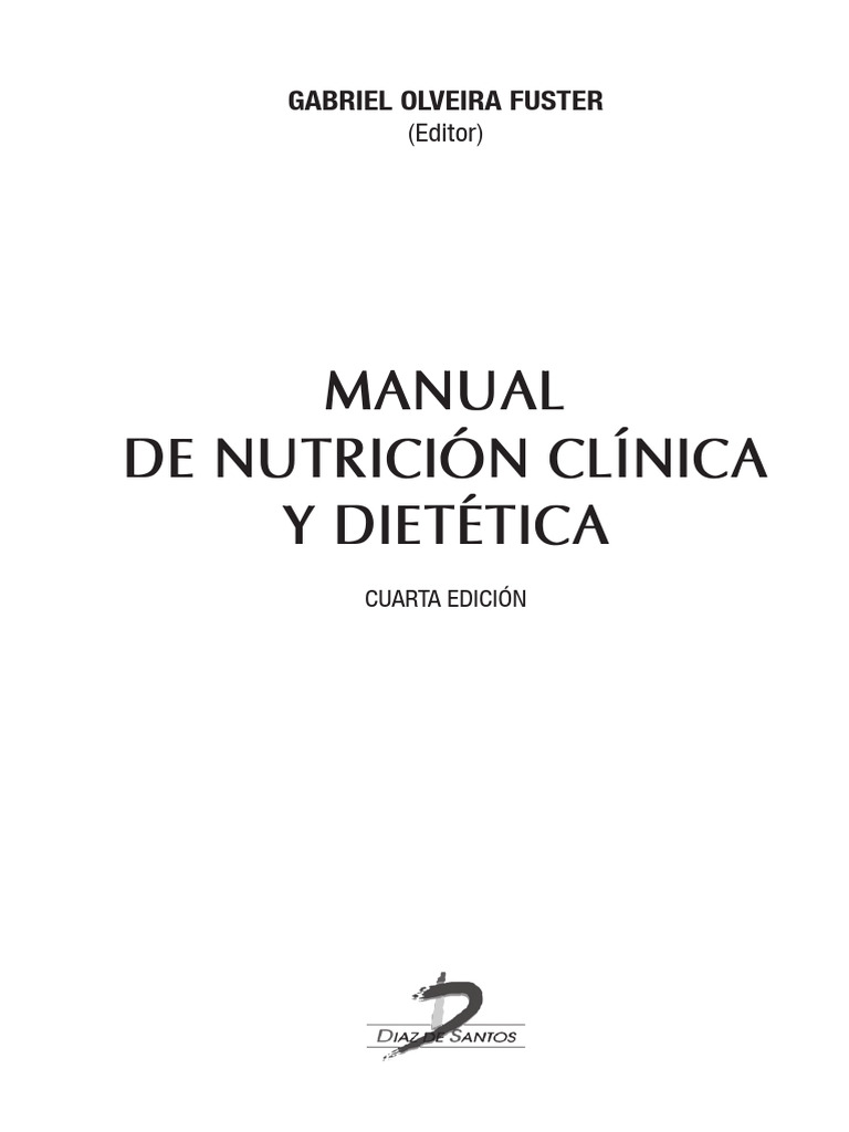 Gabriel Olveira Fuster. Manual de Nutricion y Dietetica | PDF ...