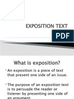 Exposition Text