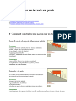 Construire Sur Un Terrain en Pente