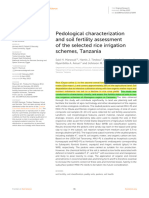 Pedological Characterization and Soil Fertility Assessment of The Selected Rice Irrigation Schemes, Tanzania