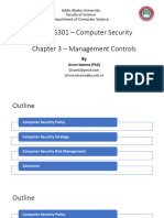 COSC 6301 - Computer Security - Management Controls