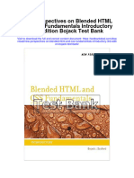 New Perspectives On Blended HTML and Css Fundamentals Introductory 3rd Edition Bojack Test Bank