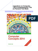 New Perspectives On Computer Concepts 2014 Comprehensive 17th Edition Parsons Test Bank