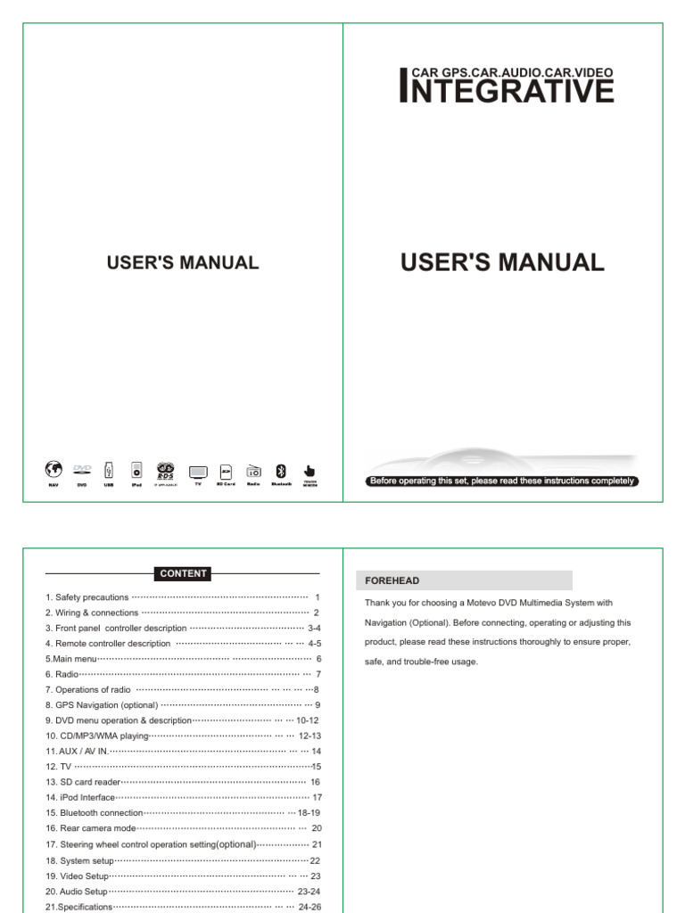 User's Manual User's Manual - ByD F3 Club | PDF | I Pod | Telephone