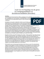 Leidraad Voor de Bepaling Van de Grens Tussen Reinigingsmiddelen en Desinfecteermiddelen (Biociden)