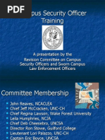 NCACLEA Campus Security Officer Training Course