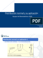 Distribución Normal y Su Aplicación: Equipo de Bioestadística 2020