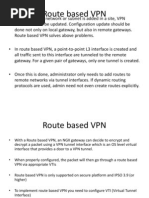 Route Based VPN