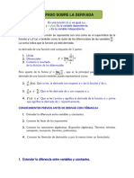 Repaso Sobre La Derivada