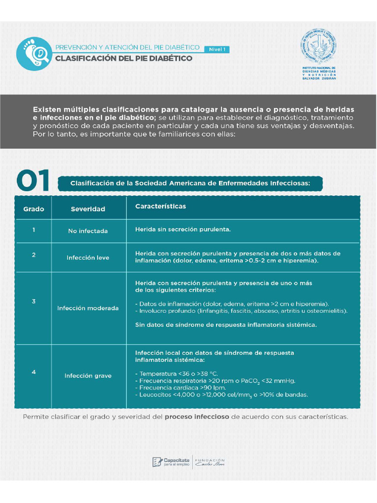 Clasificacion Del Pie Diabetico PDF