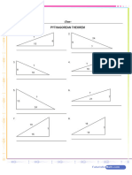 Triangle Sides Pythagorean Theorem 3 Worksheet