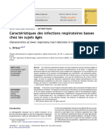 Caractéristiques Des Infections Respiratoires Basses Chez Les Sujets Agés 2010