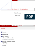 Os - Lecture - 02 - More Os Classifications