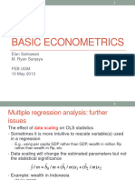 Multiple Regression Analysis Further Issues