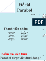 Đề tài Parabol 1