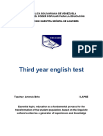 I THIRD YEAR ENGLISH
