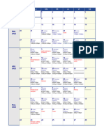 Calendario Semanal 2022