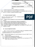 Microéconomie 1 - Sujet 7