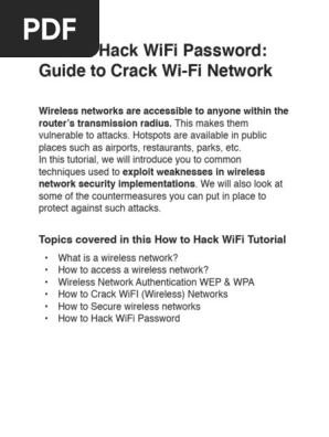 WiFi Password