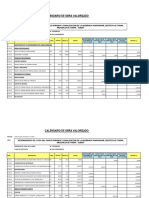 Calendario Valorizado