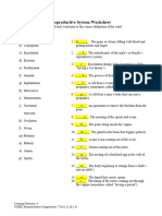 Genitalia - Reproduction - Worksheet (1) - 2-2