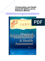 Physical Examination and Health Assessment 6th Edition Jarvis Solutions Manual