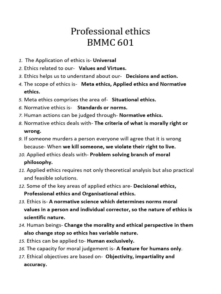 Professional ethics pdf morality theory