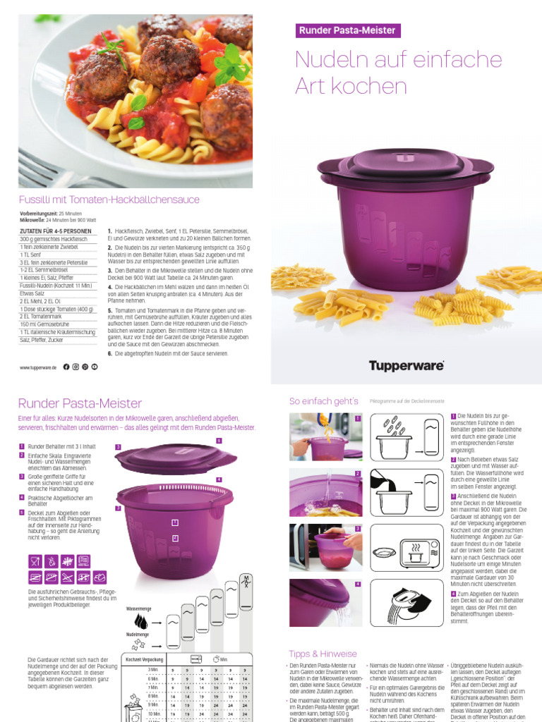 Tupperware Rezeptideen Runder