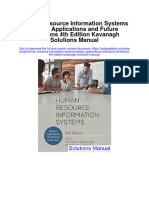 Human Resource Information Systems Basics Applications and Future Directions 4th Edition Kavanagh Solutions Manual