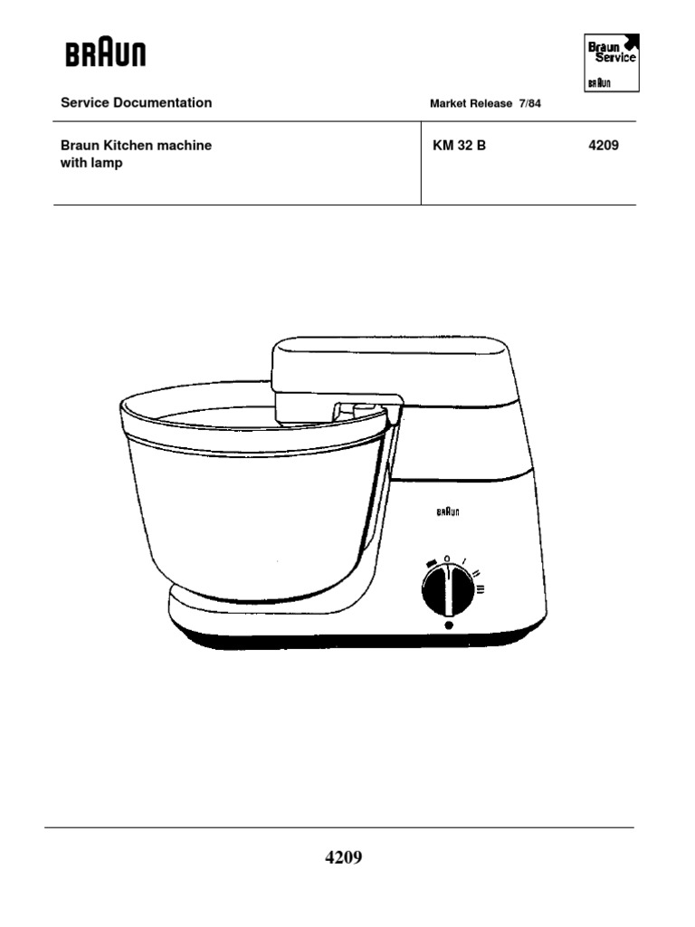 Braun Km32 Part Listl Mains Electricity Gear
