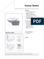 Specification Sheet - Cadet - Wallhung Toilet