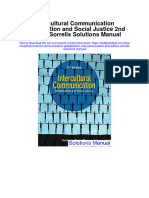 Intercultural Communication Globalization and Social Justice 2nd Edition Sorrells Solutions Manual
