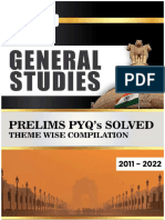 Compilation GS Prelims PYQ From 2011 To 2022