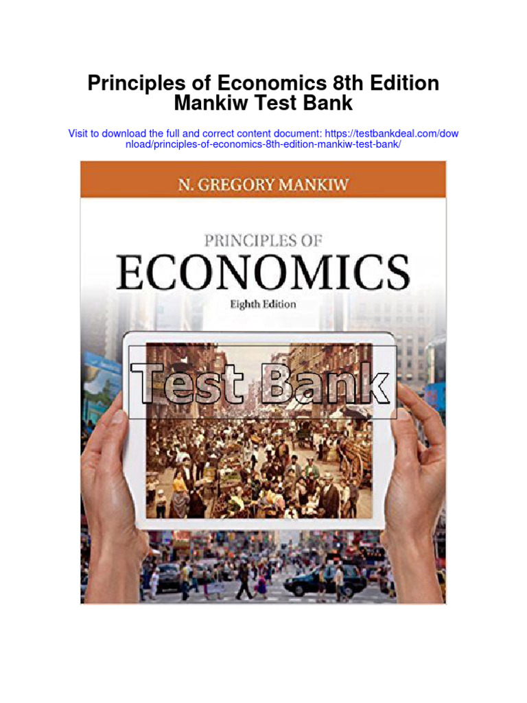 Principles of Economics 8th Edition Mankiw Test Bank | PDF