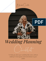 Wedding Planning: Checklist