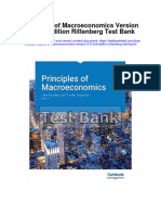 Principles of Macroeconomics Version 3 0 3rd Edition Rittenberg Test Bank
