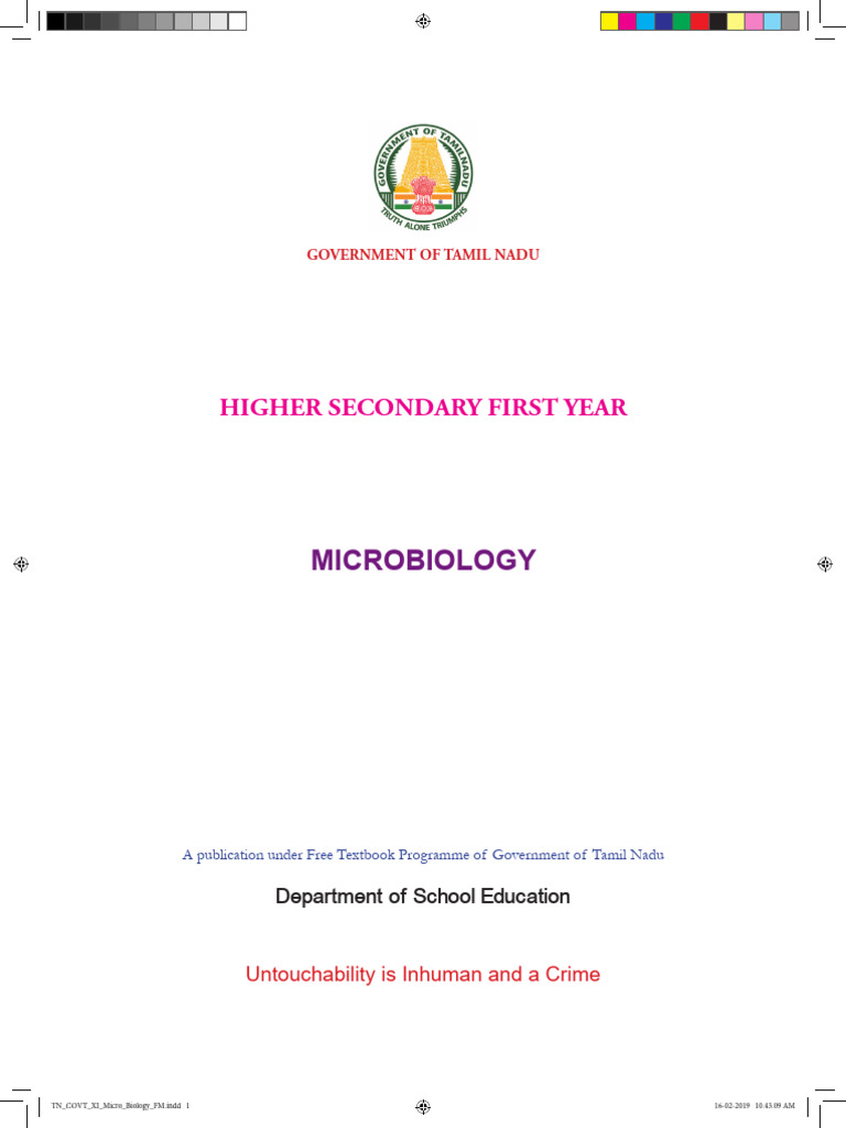 11th Micro Biology English-Medium Text | PDF