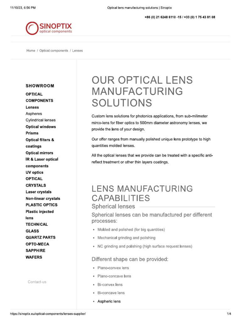 Fiber Lenses PDF